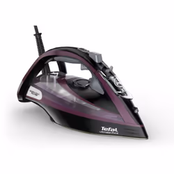 Tefal Ultimate Pure FV9835, Fer à repasser à sec ou à vapeur, Semelle Durilium autonettoyante, 2,5 m, 240 g/min, Violet, 55 g ...