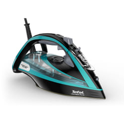 Tefal Ultimate Pure FV9844 Fer à repasser à sec ou à vapeur Semelle Durilium autonettoyante 3200 W Noir, Bleu