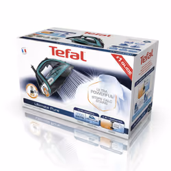 Tefal Ultimate Pure FV9844 Fer à repasser à sec ou à vapeur Semelle Durilium autonettoyante 3200 W Noir, Bleu - Vue supplémentaire 13