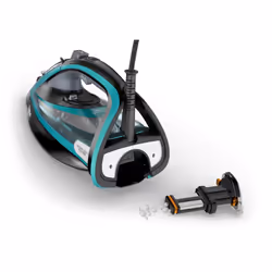 Tefal Ultimate Pure FV9844 Fer à repasser à sec ou à vapeur Semelle Durilium autonettoyante 3200 W Noir, Bleu - Vue supplémentaire 5