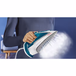 Tefal EasyGliss Plus FV5718 fer à repasser Fer à repasser à sec ou à vapeur Semelle Durilium 2400 W Turquoise, Blanc - Vue supplémentaire 5