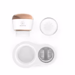 Rowenta LV4020F0 brosse de nettoyage du visage Brosse vibrante et rotative Bronze, Blanc Batterie