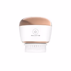 Rowenta LV4020F0 brosse de nettoyage du visage Brosse vibrante et rotative Bronze, Blanc Batterie