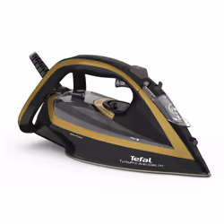 Tefal TurboPro FV5696, Fer à repasse à sec, Durilium AirGlide Autoclean soleplate, 2 m, 270 g/min, Noir, Or, 50 g/min