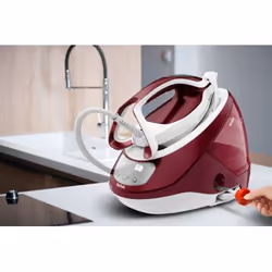Tefal GV9220 Centrale vapeur 2600 W Durilium AirGlide Autoclean soleplate Bourgogne, Blanc