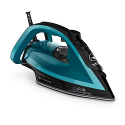 Calor FV6832C0 fer à repasser Fer à repasser à sec ou à vapeur Durilium Airglide soleplate 2800 W Noir, Bleu