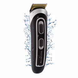 Rowenta TRIM & STYLE TN9140, Noir, Argent, 0,5 mm, 4,2 cm, Barbe, Oreille, Nez, Acier inoxydable, Batterie