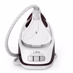 Calor SV6120C0 Centrale vapeur 2200 W 1,4 L Semelle en céramique Bourgogne, Transparent, Blanc