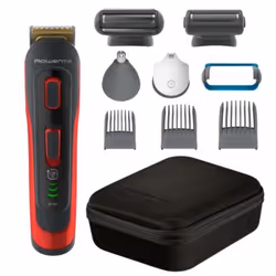 Rowenta Selectium TN9440F4, Gris, Orange, 1 mm, 0,5 mm, Barbe, Oreille, Nez, Acier inoxydable, 6500 tr/min