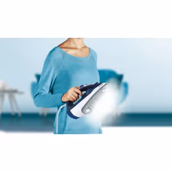 Tefal FV2838E0 fer à repasser Fer à repasser à sec ou à vapeur Semelle en cérilium 2400 W Bleu, Blanc - Vue supplémentaire 4