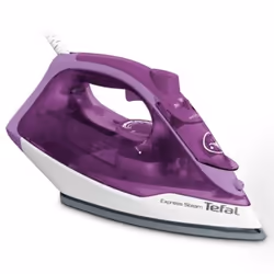 Tefal FV2836, Fer à repasser à sec ou à vapeur, Semelle en céramique, 1,9 m, 165 g/min, Violet, Blanc, 35 g/min