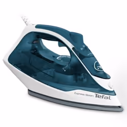 Tefal FV2839E0, Fer à repasser à sec ou à vapeur, Semelle en cérilium, 1,9 m, 185 g/min, Bleu, Blanc, 40 g/min