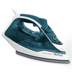 Tefal FV2839E0 fer à repasser Fer à repasser à sec ou à vapeur Semelle en cérilium 2400 W Bleu, Blanc