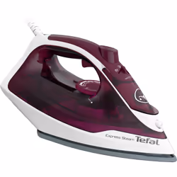 Tefal Express Steam FV2835E0, Fer à repasser à sec ou à vapeur, Semelle en cérilium, 1,9 m, 160 g/min, Violet, Blanc, 35 g/mi ...