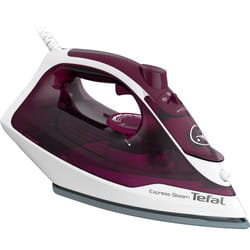Tefal Express Steam FV2835E0 fer à repasser Fer à repasser à sec ou à vapeur Semelle en cérilium 2400 W Violet, Blanc