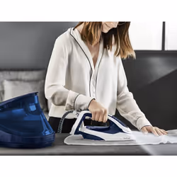 Tefal Pro Express Vision GV9812E0 Centrale vapeur 3000 W 1,1 L Durilium AirGlide Autoclean soleplate Bleu, Blanc
