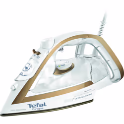 Tefal Puregliss FV8042, Fer à repasser à sec ou à vapeur, Durilium AirGlide Autoclean soleplate, 2 m, 280 g/min, Bronze, Blan ...