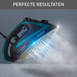 Tefal Puregliss FV8066E0 fer à repasser Fer à repasser à sec ou à vapeur Durilium AirGlide Autoclean soleplate 3000 W Noir, Bleu