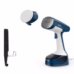 Tefal Access Steam Easy DT7130, Défroisseur vapeur portatif, 0,15 L, 0,25 min, Bleu, Blanc, Boutons, Commutateur manuel