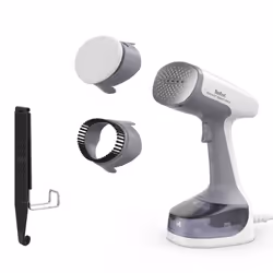 Tefal Access Steam Easy DT7151E1, Défroisseur vapeur portatif, 0,15 L, 0,25 min, Gris, Blanc, Boutons, Commutateur manuel