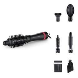 Rowenta Express Style CF635LF0 brosse soufflante et fer à lisser Brosse soufflante à air chaud À chaleur Noir, Rouge 800 W 1,8 m