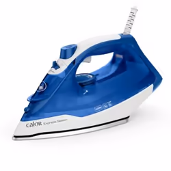 Calor Express, Fer à vapeur, Semelle en céramique, 130 g/min, Bleu, Blanc, 40 g/min, Intégré