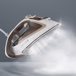 Tefal Easygliss Eco FV5780 Fer à repasser à sec ou à vapeur Durilium AirGlide soleplate 2800 W Bronze, Blanc
