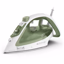 Tefal Easygliss Eco FV5781, Fer à repasser à sec ou à vapeur, Durilium AirGlide soleplate, 2 m, 260 g/min, Blanc, Vert, 50 g/ ...