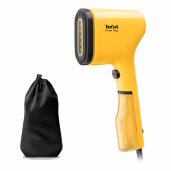 Tefal Pure Pop DT2026, Défroisseur vapeur portatif, 0,07 L, 0,25 min, Jaune, Boutons, Commutateur manuel