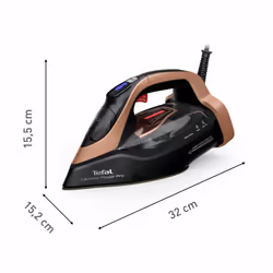 Tefal Ultimate Power Pro FV9E50E0 fer à repasser Fer à repasser à sec ou à vapeur Durilium AirGlide Autoclean soleplate 3200 W Noir, Cuivre