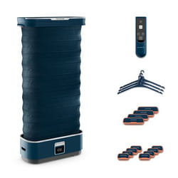 Rowenta Care For You First Défroisseur vapeur vertical 1,2 L Noir, Bleu foncé