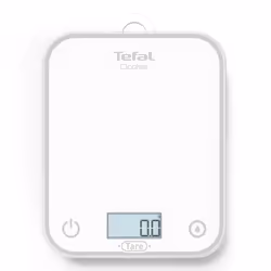 Tefal Optiss BC50U0V0, Balance de ménage électronique, 5 kg, 0,5 g, Blanc, Verre trempé, Verre