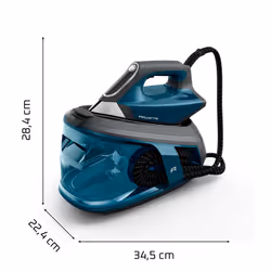 Rowenta VR9043F0 Centrale vapeur 2800 W 1,8 L Semelle en acier inoxydable Noir, Bleu - Vue supplémentaire 2