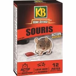KB HOME DEFENSE - Souris pâte 12x10g