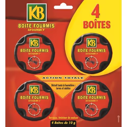 KB Boîtes Appâts Fourmis - 4 Boites