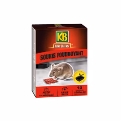 Souricide foudroyant céréales : actif dès les premières ingestions. Forte attractivité même en cas de concurrence alimentaire ...