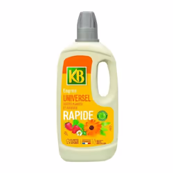 L'engrais liquide RAPIDE universel KB est formulé avec le stimulateur de croissance Humifirst® Celui-ci va favoriser la crois ...