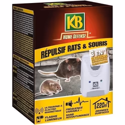 KB HOME DEFENSE Répulsif rats et souris ultrasons