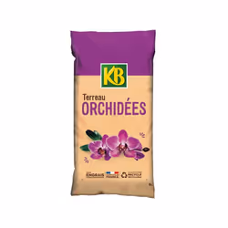 Mélange spécifique adapté à toutes les variétés d'orchidées : phalaenopsis, miltonia, cymbidium, odontoglossum...