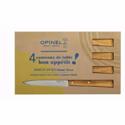 Opinel N°125, Couteau à lame verrouillable, Camper/scout, Pointe coupante, Acier inoxydable, Bois, Bois