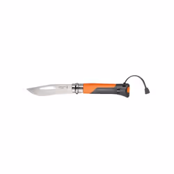 Couteau n°8 Outdoor OPINEL lame Inox bague de sécurité - Orange - 1577