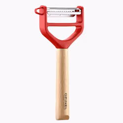 Opinel T-Duo Fruits et légumes Eplucheur en Y Rouge