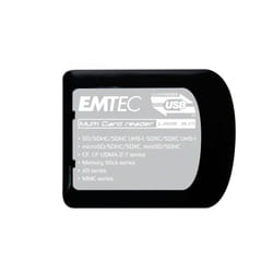 Emtec EKLMFLU03 lecteur de carte mémoire USB 3.2 Gen 1 (3.1 Gen 1) Type-A Noir