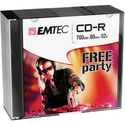 Emtec ECOC801052SL CD vierge CD-R 700 Mo 10 pièce(s)