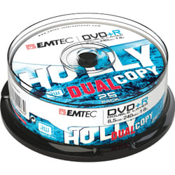 Emtec ECOVPR85258CB DVD vierge 8,5 Go DVD+R DL 25 pièce(s)