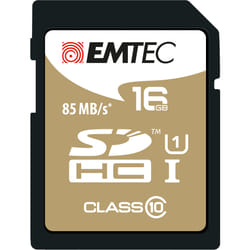 Emtec SDHC 16GB Class10 Gold + 16 Go Classe 10