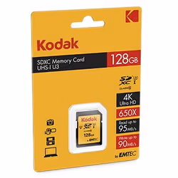 Emtec EKMSD128GXC10HPRK, 128 Go, SDXC, Classe 10, UHS-I, 95 Mo/s, 90 Mo/s