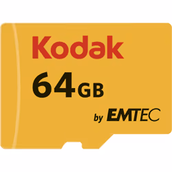 Emtec microSDXC 64GB, 64 Go, MicroSDXC, Classe 10, UHS-I, 85 Mo/s, 20 Mo/s