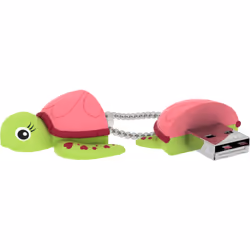 Emtec Turtle Lady lecteur USB flash 16 Go USB Type-A 2.0 Vert, Rose