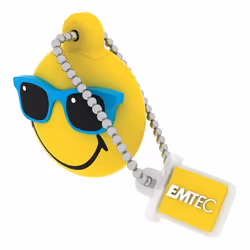 Emtec ECMMD16GSW108, 16 Go, USB Type-A, 2.0, 15 Mo/s, Casquette, Noir, Bleu, Jaune